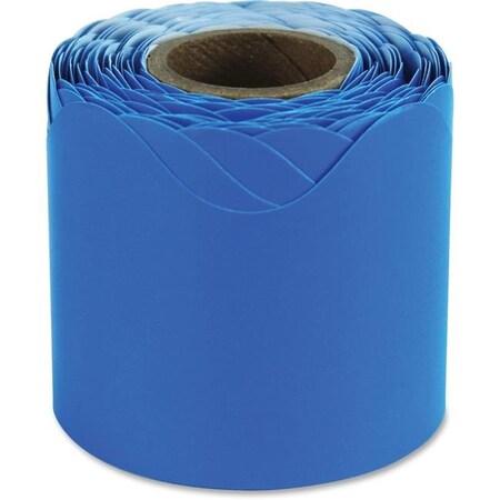 2.25 in. x 36 ft. Scalloped Borders - Blue